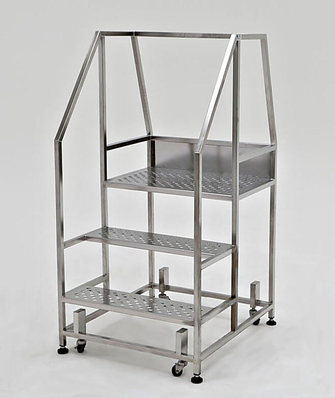 BioSafe model with safety rails features continuous-seam welds for ultimate cleanliness. | 2805-85 displayed