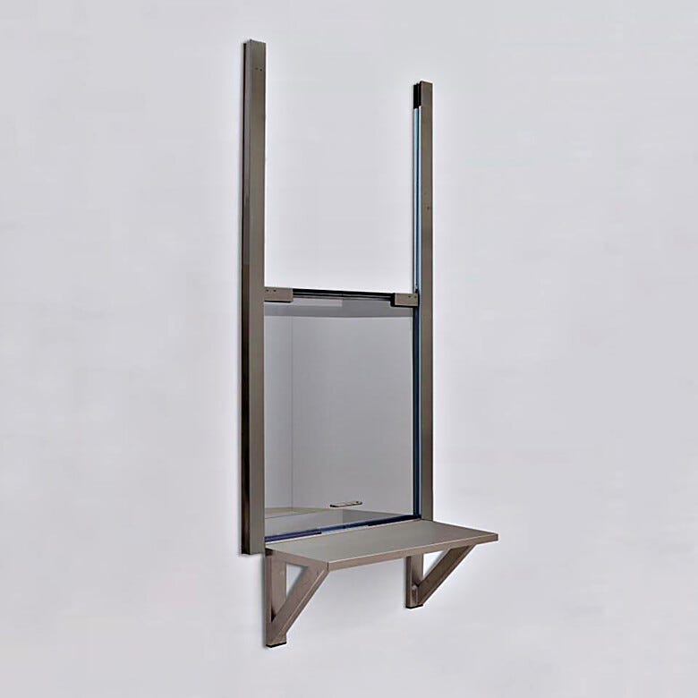 Vertical Sliding Convenience Windows include a 12