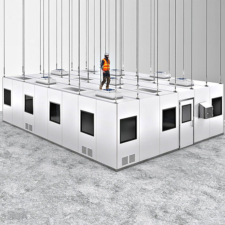 Terra's BioSafe® Ceiling Panels are fully walkable, self-spported or suspended from facility ceiling.