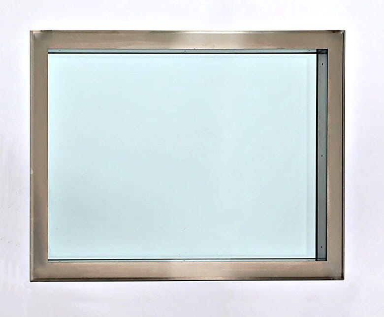 These easy-clean windows add visibility and transparency to modular cleanrooms  |  6600-45A displayed