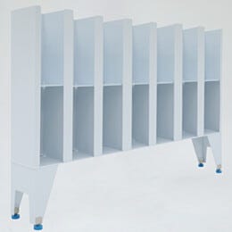 Garment Dispenser Station; 14 Compartments, Single Sided, Polypropylene, 63