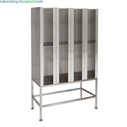 Garment Dispenser Station; 16 Compartments ,Double Sided, 304 Stainless Steel, 48
