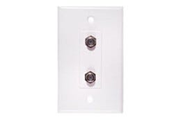 Wall Plate; TV Cable, 2-Port