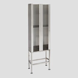 Garment Dispenser Station; 4 Compartments, Single Sided, 304 Stainless Steel, 18