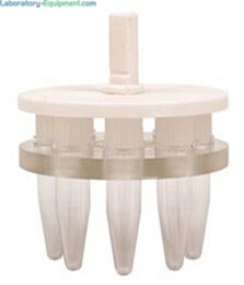 Tube Holder; 8 tubes, Stem and Cover (White), Q500 Sonicator, QSonica