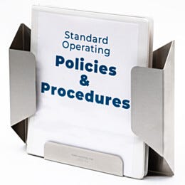 BioSafe® File Holder, 304 or 316L SS, 1-Slot, 13