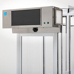 Air Curtain; 304 Stainless Steel, High Velocity, ULPA filtered, 120V, 69