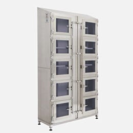 Desiccator; Double Doors w/ 10 Inset Doors, Stainless Steel, 48