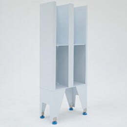 Garment Dispenser Station; 4 Compartments, Single Sided, Polypropylene, 18