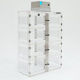 Laminar Flow Cabinet; HEPA-Filtered, Acrylic, 6 Compartments, 36.75