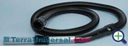 Hose Assembly; 6 ft. black, w/Vacuum Interface and Bent Wand