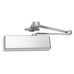 Door Closer with Spring Cush-N-Stop Arm; Heavy Duty Grade-1, Left-Hand