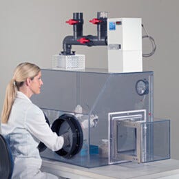 Glovebox; Series 100, Open/Closed Filtration, Static Dissipative PVC, 35