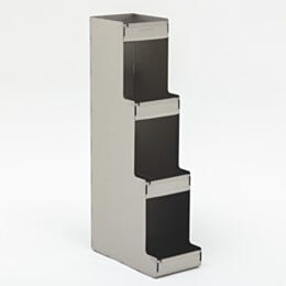 Dispenser; Cleanroom Supplies, Benchtop, 4 Compartments, 304 Stainless Steel