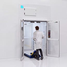 Cargo Air Shower, Automatic Swing Doors, Powder-Coated Steel, 76.5