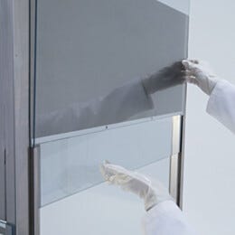 Replacement Side Panels; Static-Dissipative PVC, for Vertical Laminar Flow Station