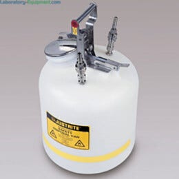 Justrite TF12752 Quick-Disconnect Safety Can; 2 gal, Stainless Steel, 12