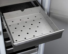 Thermo Scientific Drawers Complete Set of 12 Stainless Steel Roll-Out for 51.1 Cu. Ft. Lab Refrigerators and Freezers Qty. 12 6700