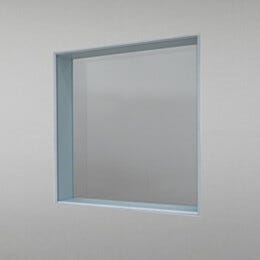 ValuLine® Cleanroom Window; Polypropylene Frame, Double Pane, Tempered Glass