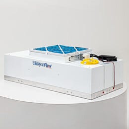 Fan Filter Unit; 2'x4', Integrated LED Light, RSR, HEPA, 120 V, Powder-Coated Steel