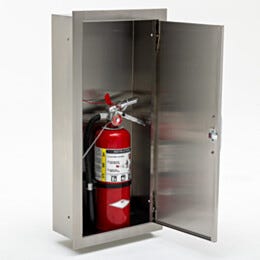 Cabinet; Fire Extinguisher, 304 or 316 Stainless Steel, 12.83