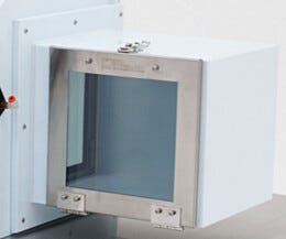 Front-Load Air Lock; Polypropylene, Left/Right-mount