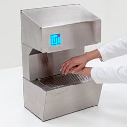 Hand Dryer; PureDry™, ULPA-Filtered, Recirculating, 304 Stainless Steel, 15