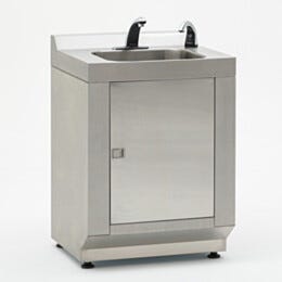 Hand Washer; BioSafe®, 304 Stainless Steel, 1 Sink, 24
