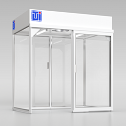 Fume Hood; Ducted, Horizontal Sliding Door, Powder-Coated Steel, 98.5
