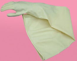 ISO 5 Glovebox Gloves; One Piece Full Dipped, Butyl, Size 9, 27 mil, 8