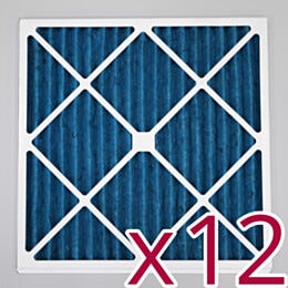 MERV 7 Pre-Filters for FFUs; Replacements, 12 Pack, 19.5