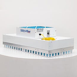 Fan Filter Unit; Reverse-Flow, RSR, 2'x2', HEPA, 120 V, Powder-Coated Steel, WhisperFlow