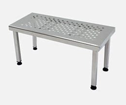 BioSafe® Gowning Bench; 304 or 316 SS, Perforated Top, 48