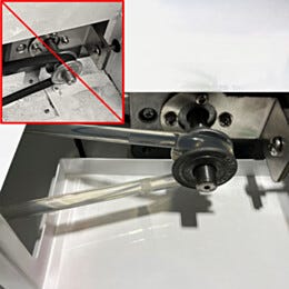 V-belts, for Motorized Shoe Cleaner, Clear Polyurethane Rubber