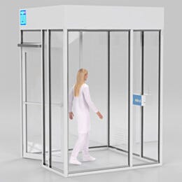 ValuLine® Cleanroom; Hardwall, Clear Acrylic Panels, 6'W x 6'D x 8'H
