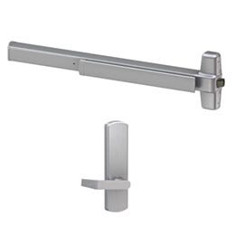 Rim Exit Device for Doors; Passage Lever, Heavy Duty Grade-1, 3' Doors, Fire-Rated