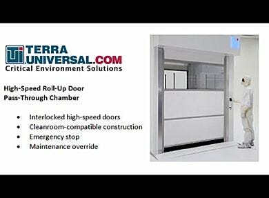 This short video demonstrates how a High-Speed Roll-Up Door Pass-Through can be used to transfer carts full of materials.  |  6771-00 High Speed Roll Up Door.