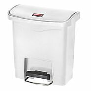 4 Gal. White Step-On Container  |  1457-06A displayed