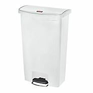 18 Gal. White Step-On Container  |  1457-20A displayed