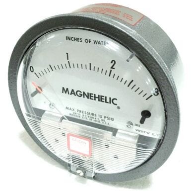 Measure and control both positive and negative low air or gas pressures  |  2625-11 displayed