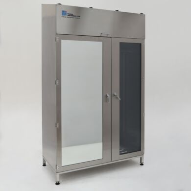 Stainless Steel Garment Cabinet with SDPVC mirror Door  |  4101-70B-HD-M displayed