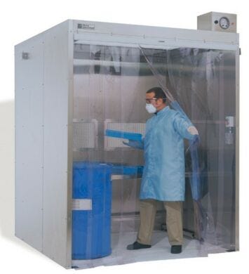 The ideal enclosure for purity testing, weighing, and packaging pharmaceutical powders  |  6600-75 displayed