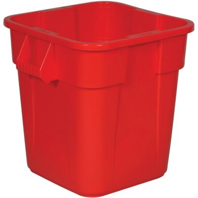 Brute Square Red Container without Lid  |  1457-53 displayed