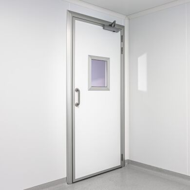 Doors meet hygienic requirements while providing a light weight installation.