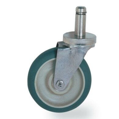 Super Erecta High Modulus Stem Swivel Caster provide vibration dampening in controlled environments  |  