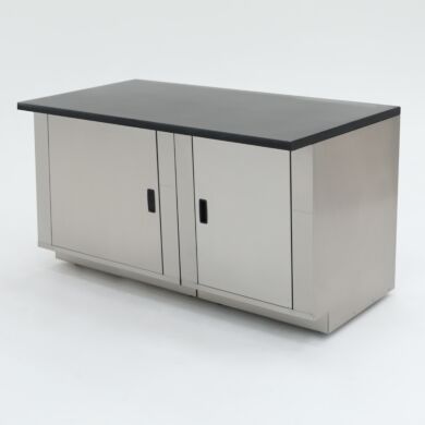 60” wide stainless steel base cabinet with epoxy table top; ideal for biochemistry labs and proteomic research  |  1725-14 displayed