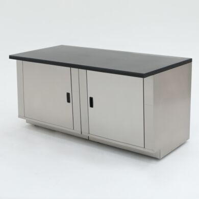 72” wide stainless steel base cabinet with epoxy table top; ideal for biochemistry labs and proteomic research  |  1725-15 displayed