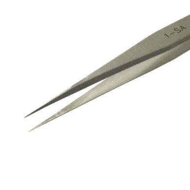 Stainless Steel tweezers with slender tips and fine points  |  9301-46 displayed