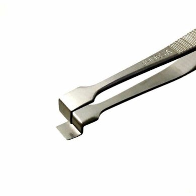 Long tweezer with bent handles designed for handling 3