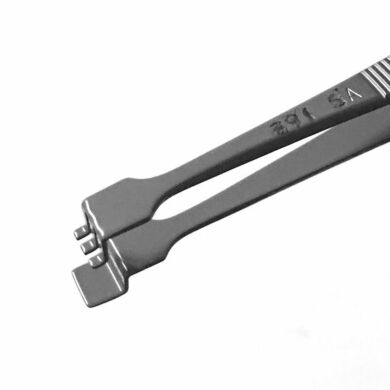 Wafer Grip Tweezer with serrated handle  |  9303-97 displayed